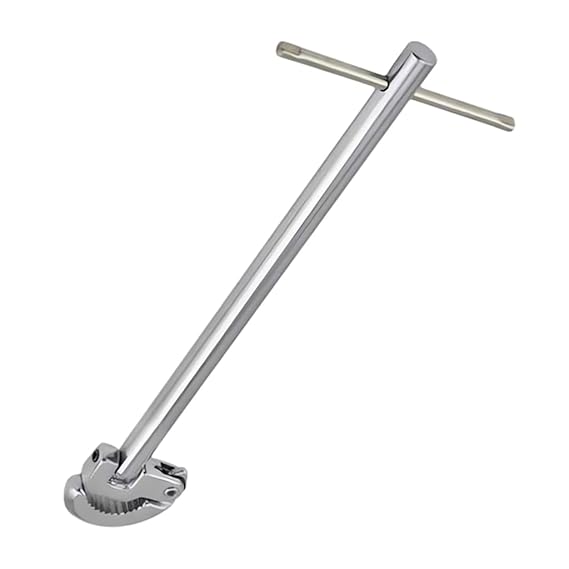 Serplex 11-Inch Carbon Steel Sink Wrench Adjustable 3/8'' to 1-1/4'' Capacity Upgrade Jaw for Tight Spaces Suitable for Water Inlet, Faucet, Valves Ideal for Repairs & Installations