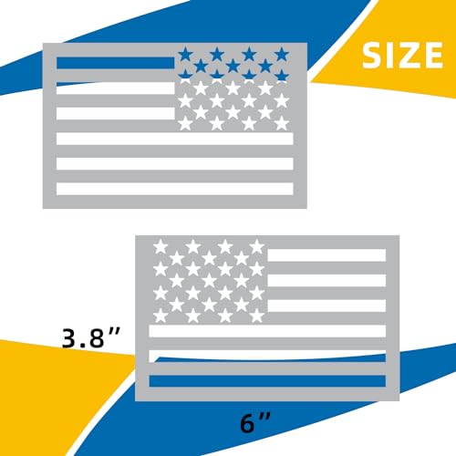Image of American Flag Car Magnet - Decal Sticker for Vehicles, Laptops, Windows | Patriotic USA Flag Vinyl Sticker | Waterproof & Durable