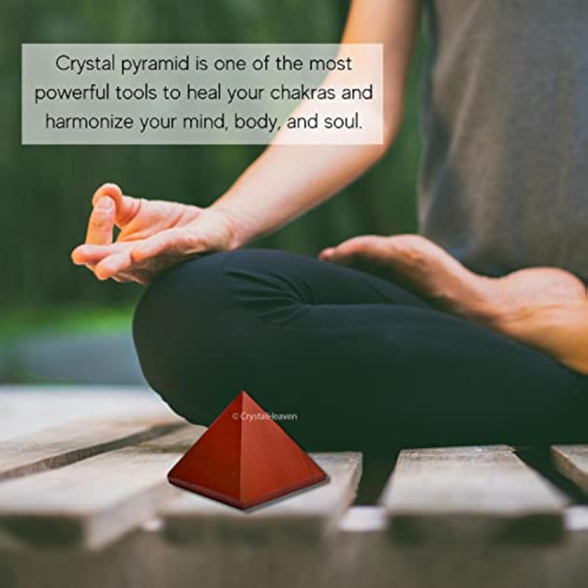 Certified Red Jasper Pyramid, 2 Inch