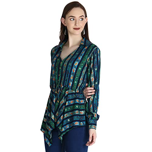 Image of GRECIILOOKS Women's Regular Fit Tops | Tops for Women | Tops for Jeans for Women | Rayon Tops for Women | One Piece Tops for Women | Western Tops for Women Stylish