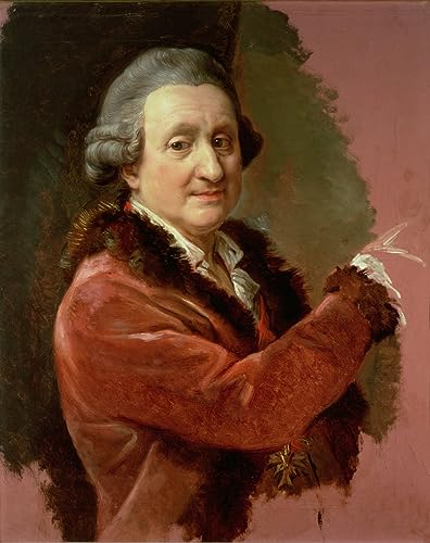 Tableau autoportrait de Pompeo Girolamo Batoni - Impression d'art mural vintage 60x90cm
