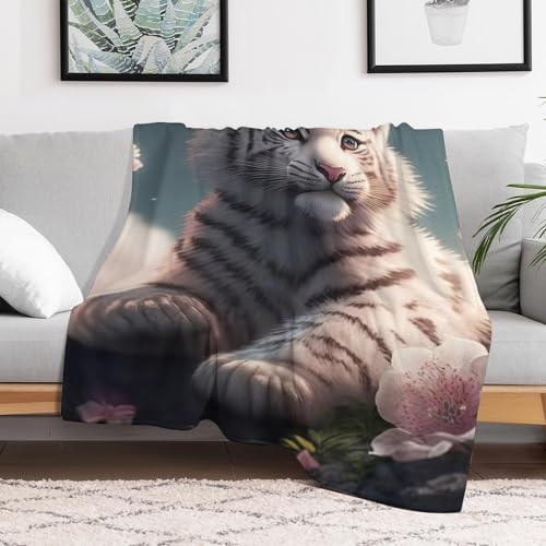 Manta de tigre para sofá que transforma tus tardes de cine en el salón 3