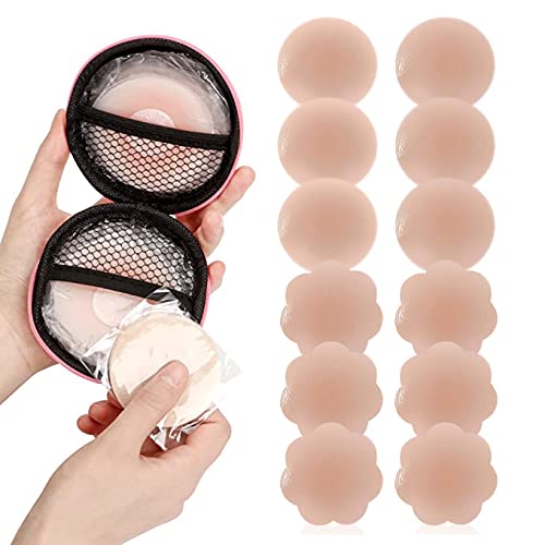 prime cart Silicone Nipple Cover Bra Pad Womens Adhesive Reusable Nipple Pads - Pasties Silicone - Thin Silicone Nipple Cover Pasties. Free-Size-picture-13
