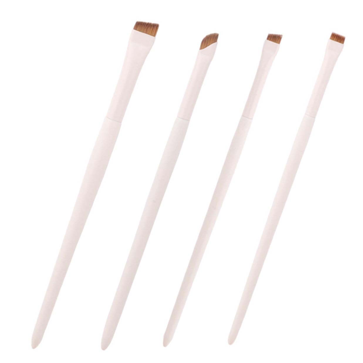 4 Pieces Eye Tool Brush Set Eyeliner Makeup Brush with Ultra-thin Angled Edge Eyeliner for Precise Eyeshadow Application Portable Cosmetic Tool for Women