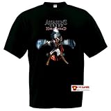 assassins creed la hermandad ps4 Estampado de calidad Camiseta Assassins Creed La Hermandad (Pika) (Talla: Talla M Unisex Ancho/Largo [53cm/72cm] Aprox)