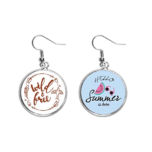 Pendientes de sandía veraniegos para lucir un look fresco de playa