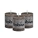 BOLSIUS Rustic Taupe Unscented Pillar Candles - 2.75