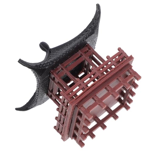DIYEAH Padiglione Design Cinese Micro Paesaggio Ornamento Decorativo per Giardino, Casa, Scrivania, Realistico e Retró