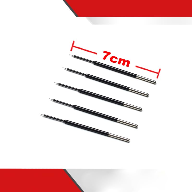 Colorado Micro Dissection Needle Straight 7cm, Set of 5 Pcs, Point Made in Tungsten Carbide