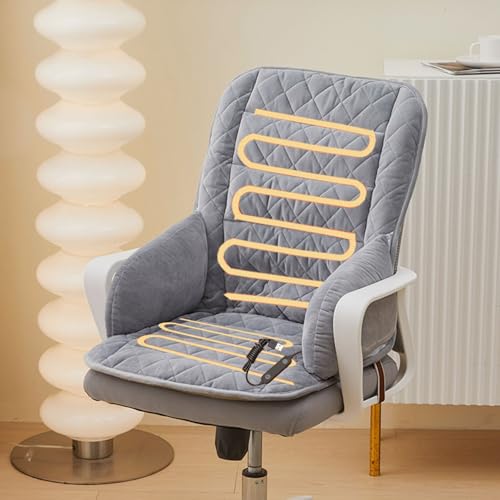 Car Seat Heater OLYDON Heated Seat Cushion, Square Leather Heating