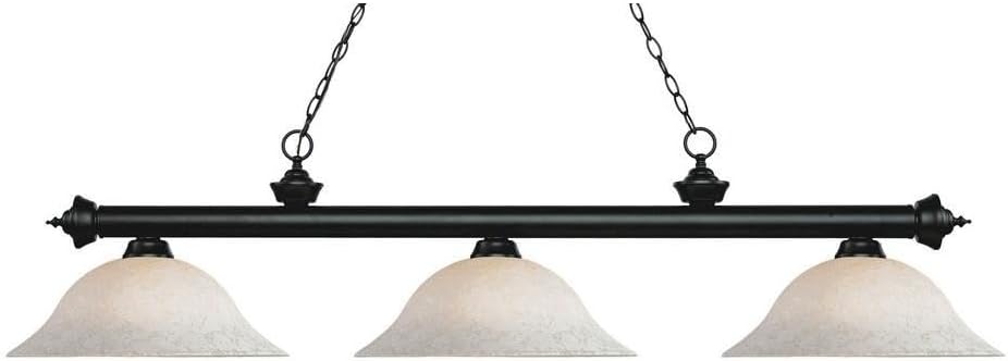 Riviera - 3 Light Island/Billiard in Billiard Style - 16 Inches Wide by 13.25 Inches High
