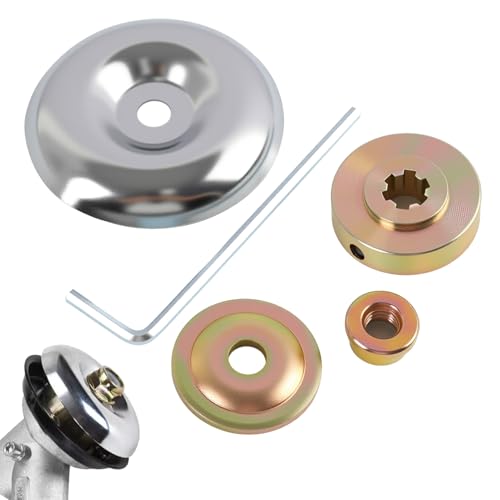 Kit Réparation Débroussailleuse 10 Pièces, Écrous Métalliques et Adaptateur pour Lames,Plaques de Fixation et Adaptateur pour Lames de Tondeuse