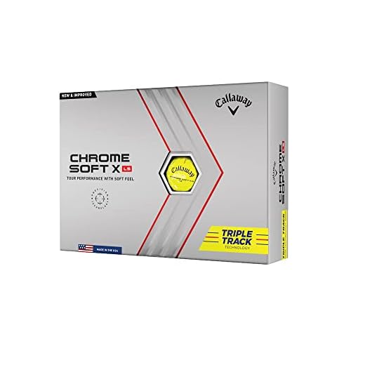Callaway Golf 2022 Chrome Soft X LS Golf Balls, Triple Track, Yellow