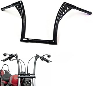 HTTMT HB02-1-1/4 Inches Fat 12 Inches Rise Ape Hangers Handlebar Compatible with Harley