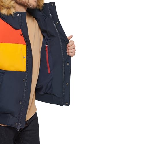 Image of Tommy Hilfiger Men's Arctic Cloth Quilted Snorkel Bomber Jacket (Standard and Big & Tall)