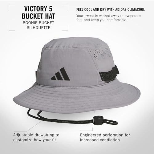 Image of adidas Men's Victory Bucket Hat - Outdoor Sun Boonie for Hiking and Fishing