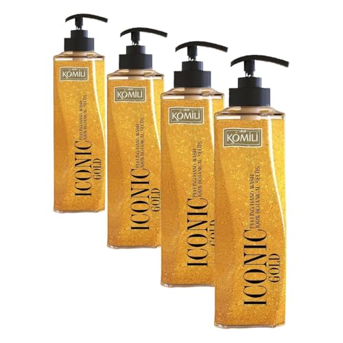 Sabun, Iconic Gold Peeling Etkili Premium Sıvı, 450 ml (4 paketi)