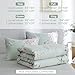 BOLINLIVING Floral Duvet Cover King Size 3 Pieces, Flower Duvet Cover with 2 Pillow Shams, Soft Floral Bedding Set Sage Green and Purple for All Season, Breathable, Zipper Closure…