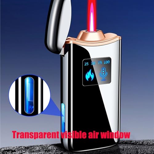 Encendedor de gas butano a prueba de viento con activación por voz miniatura 5