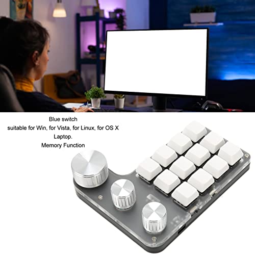 Teclado Gaming Mini Dilwe 12 Teclas USB miniatura 3