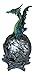 Ebros Elemental Medieval Dragon Perching On Color Changing LED Gyrosphere Orb Night Light Statue Home Decor Dungeons and Dragons Figurine (Emerald Earth Green)