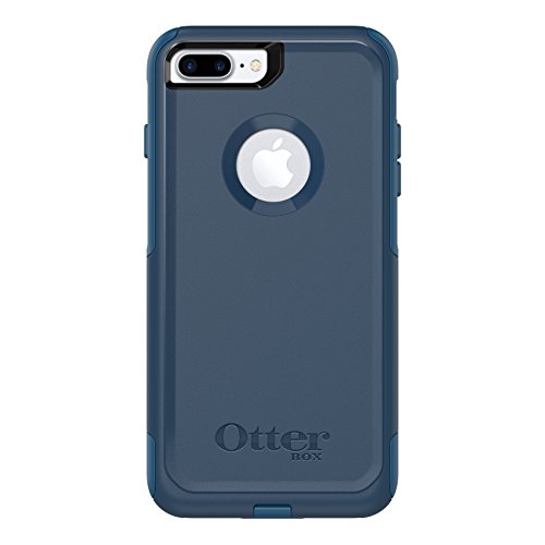 OtterBox COMMUTER SERIES Case for iPhone 8 Plus & iPhone 7 Plus (ONLY) - Retail Packaging - BESPOKE WAY (BLAZER BLUE/STORMY SEAS BLUE)