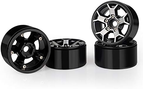 KYX Racing Aluminum Alloy 1.9" Wheel Rims Upgrades Parts Accessories for RC Crawler Car Axial SCX10 II 90046 Capra UTB TRX4 D90 (4 pcs)
