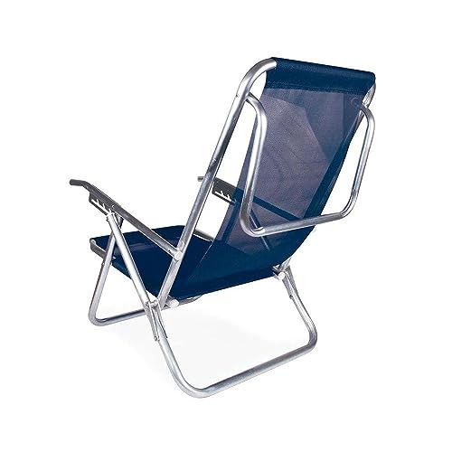 Mor - Cadeira Reclinável 5 Posições Azul Alumínio