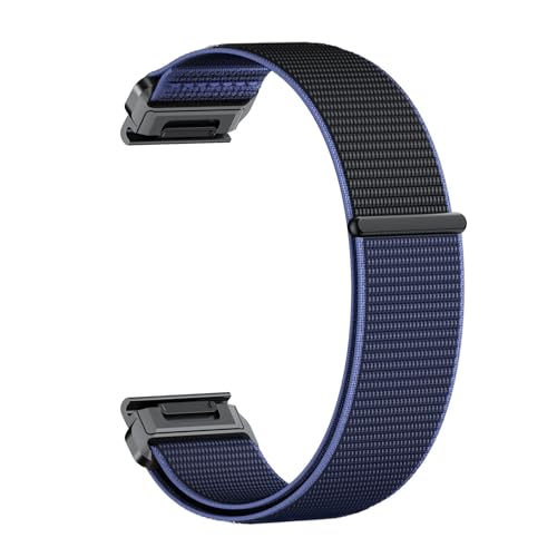 [�����ȓX] �i�C�������E�H�b�`�X�g���b�v �N�C�b�N���O���\ �ɓK��Garmin Fenix 8 47mm 51mm E 7 7X 6 6X 5 5X Epix Pro Enduro 3 QuickFit 22mm 26mm(Midnight blue