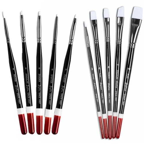 Angelus 10 Pieces Paint Brushes