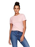 Tommy Hilfiger Women's SS Crew NEW Fave Tops, ICY Pink, MD