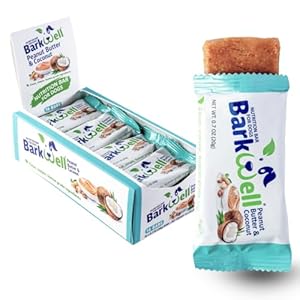 Peanut Butter Nutrition Bars for Dogs, 0.7 Ounce, 16-Pack (Coconut) Dog Treat, 100% natural dog peanut butter, Stuff Toy, Snuffle mat, Semi-moist dog snack, Made in The USA