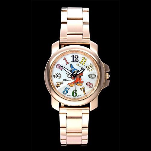 Amazon ディズニー映画 ファンタジア 公開66周年記念 逆回転腕時計 ピンクゴールド レディース腕時計 腕時計 通販