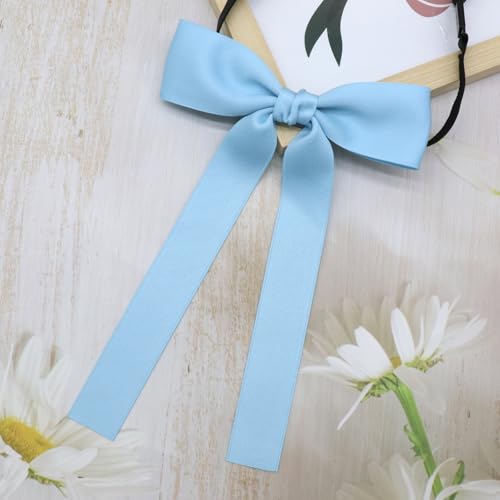 Image of Luckyvestir Western Bow Ties for Men Women, Black /Red Colonel Satin Ribbon String Bow Tie for Costume Uniform