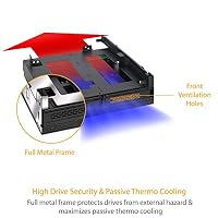 ICY DOCK 2X 2,5" SATA/SAS HDD/SSD Wechselrahmen mit schraubenlosen Trays Plus (Ultra) Slim ODD Slot für optische Laufwerke - ExpressCage MB732SPO-B – Ansicht 8
