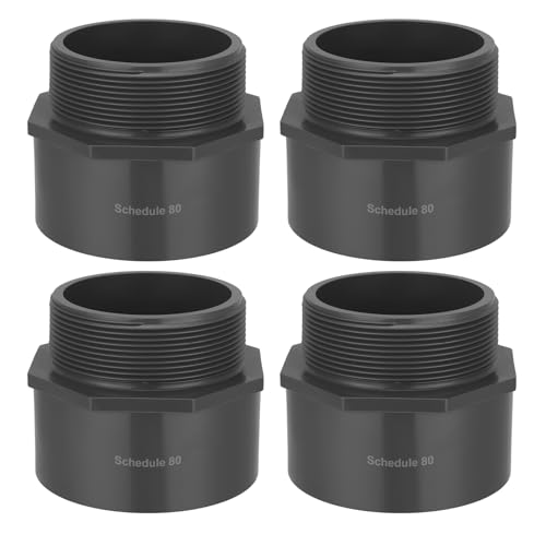Fiwochic 4 inch PVC Adapter Socket x NPT