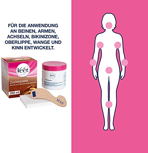 Zuckerpaste Veet Sugaring Vanilleblüte zur Haarentfernung im 2er Pack