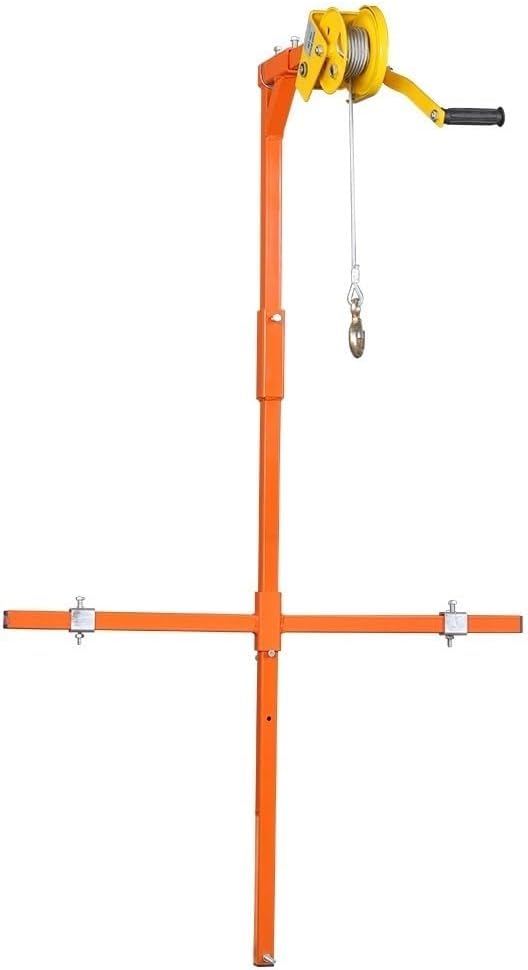 Air Conditioning Outdoor Unit Hoist Equipment,Installation Lift Tool,with Bracket and Hand Winch,for Installation Outdoor Air Conditioner