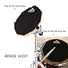 EASTROCK 11 Inch Double-Sided Silent Practice Drum Pad, Portable Rubber Training Pad with 2 Drumsticks & Carry Storage Bag for Beginners Adults Kids, Black #4