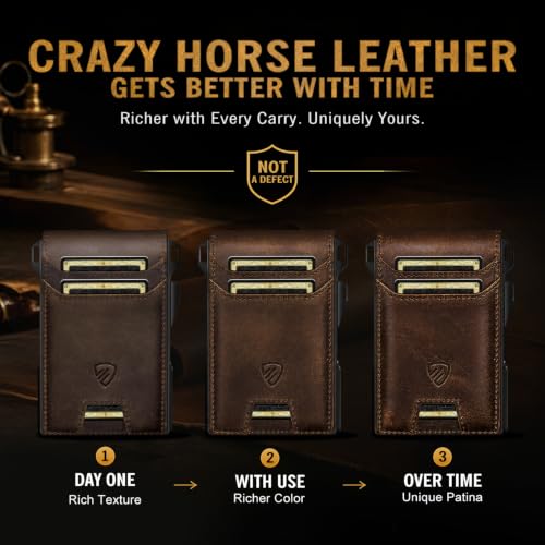 RUNBOX Genuine Leather Bifold Slim Wallet w/ RFID Blocking - image 6