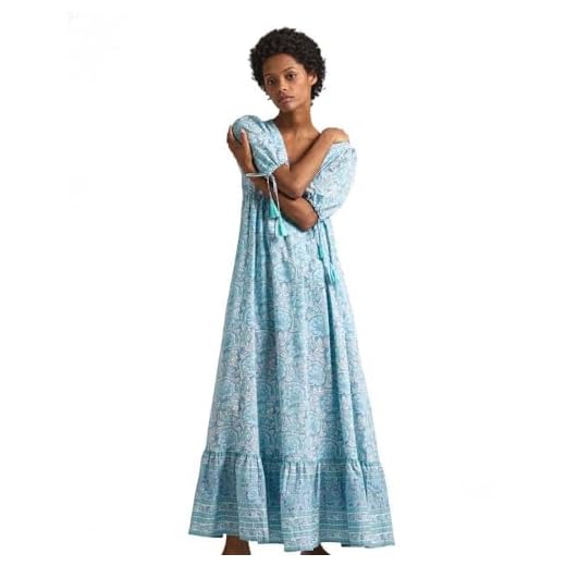 Pepe Jeans Mafalda Vestido Mujer, Azul (Wave Blue), S