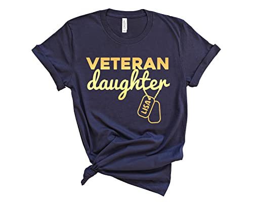 Women's Veteran Daughter T-Shirt, Proud Army Daughter T-Shirt, American Flag Military Gift, Vintage Men's Vietnam Veteran T-Shirt, Dad Grandpa Clothes4
