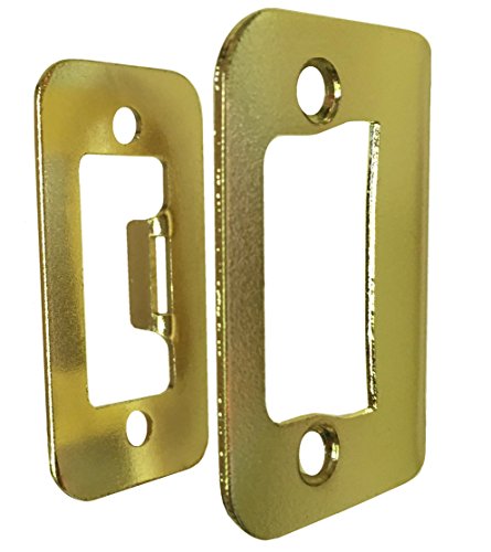 4-Pack Gator Door Latch Restorer - Strike Plate (Bright Brass) #TOP2