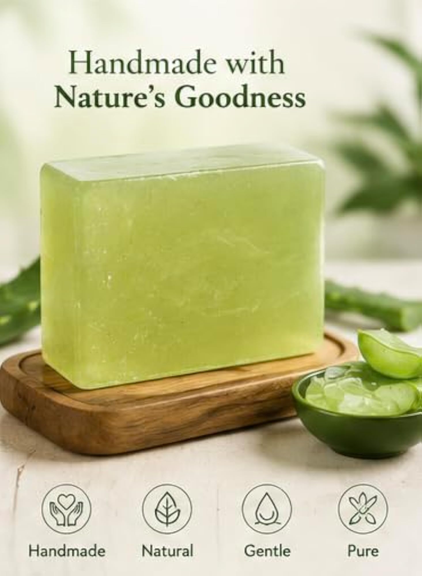 Aloe Vera Soap, Deeply Moisturizing and Soothing