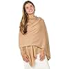 Velanio Cashmere Luxury Knitted Wrap Travel Shawl Scarf, Pashmina Stole, All-Season Scarf for Women Cashmere Wool Blend