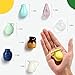 Renmxj 8 Pcs Refrigerator Magnets - Cute Mini Ceramic Vase Fridge Magnets with Artificial Flowers, Funny Tiny Vase Magnet for Fridge Decorative, Office, Kitchen, Locker, Whiteboard