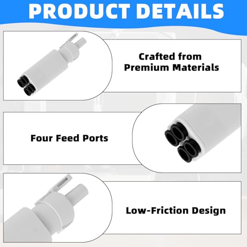 ikBrtaiay Adaptateur PTFE 4 en 1 compatible avec Bambu Lab A1/A1 Mini, système AMS Lite, accessoires d'impression multicolores, hub de filament 5 voies, raccords de tuyau AMS de rechange – vue 3
