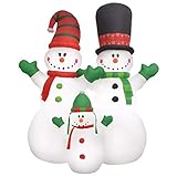 Zur Lieferung der Schneemänner sind sechs Bodenpfähle im Lieferumfang enthalten.