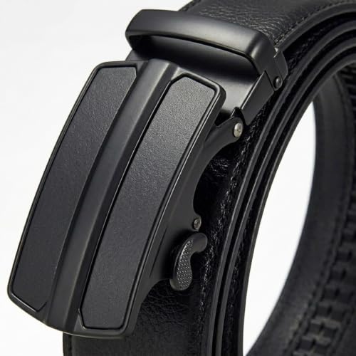Image of WildHorn Men's Genuine Leather Belt for Men| Premium Auto-Lock Buckle | Adjustable up to 48 inch | Formal & Casual Wear | Micro-Adjust Fit | Stylish Gift Box Included