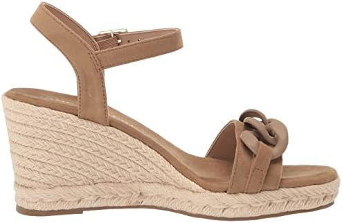Anne Klein Women's Marina Wedge Sandal, Beige, 11 | Image 5